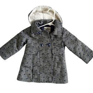 Oshkosh B'gosh Tweed Black White Silver Jacket/Coat